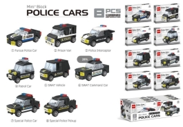 Klocki policja opakowanie zbiorcze 8 sztuk