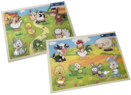 Puzzle drewno z guzikami 30 × 23 cm