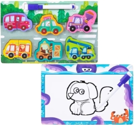 2 w 1 puzzle drewno i tablica