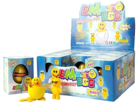 Emojio egg growing Pet rosnący emotek w jajku opakowanie zbiorcze 12 sztuk