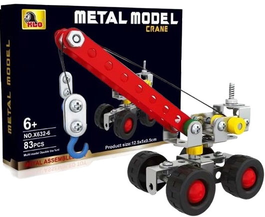 Klocki konstruktor metal 83 el