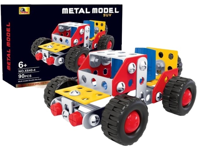 Klocki konstruktor metal 88 el