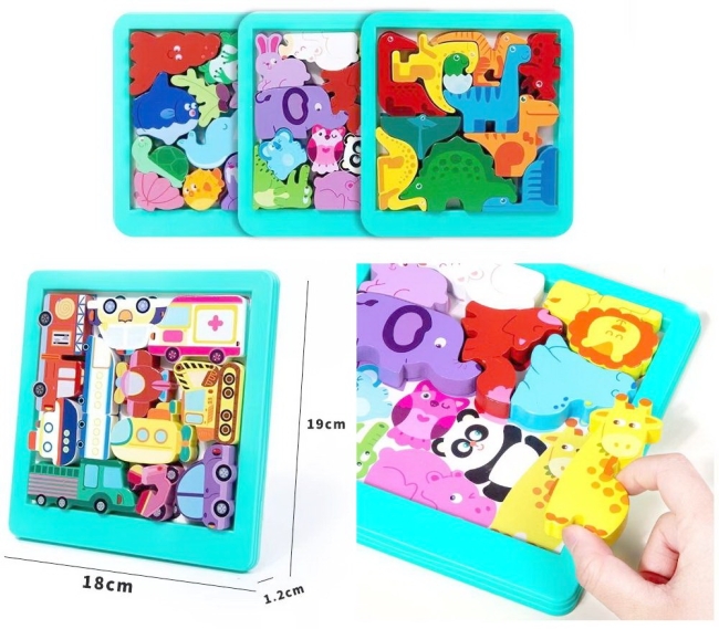 Puzzle drewno